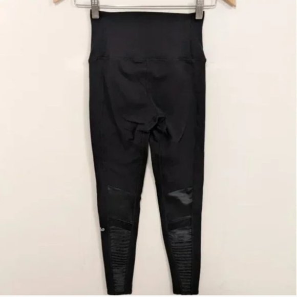 Alo Yoga High Waist Moto Legging Black XS - Picture 9 of 13